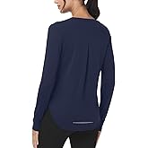 MOHEEN Women's Long Sleeve Workout Tops, Sun Shirts Stretch Quick Dry Gym Running Hiking Shirt