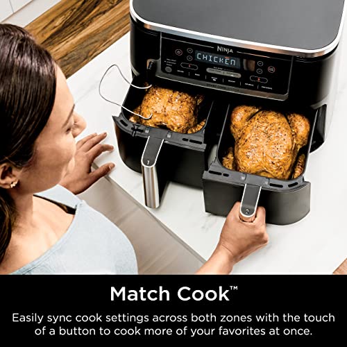 Ninja DZ550 Foodi 10 Quart 6in1 DualZone Smart XL Air Fryer with 2