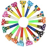 Koogel Party Blower,100 Pcs Multicolor Musical Blowouts, Birthday Party Favors, New Years Party Noisemakers ,Party Blowouts Whistles, Party Blowouts, Fun Party Favors