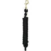 Weaver Equine 8' Horse Lead Rope with Brass-Plated Snap | Value Rope, Brass-Plated 225 snap, Comfortable Grip, Reliable Control for Daily Horse Handling