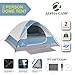 ALPHA CAMP 2-Person Camping Dome Tent with Carry Bag, Lightweight, Waterproof, Portable Backpacking for Outdoor Camping/Hiking
