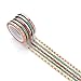 Foil Gold Skinny Washi Tape DIY Scrapbooking Album Paper Cards Decorative Crafts Japanese Masking Tape Supplies Set of 16