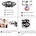 RC Flying Ball Toys, Latest Hand-Controlled Mini Drone Helicopter with Remote Controller, Infrared Interactive Induction UFO Flying Heli Ball Toys with 360° Rotating & LED Lights for Kids (Black)