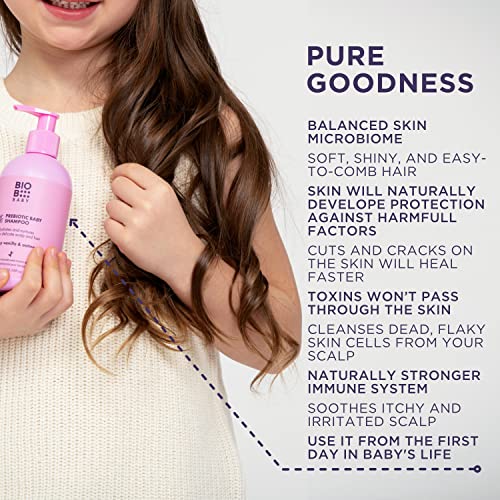 Biob Prebiotic Natural Baby Shampoo Newborn Shampoo for Cradle Cap