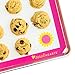 Cute Silicone Baking Mat - Sunflower Design, Yellow & Pink Half Sheet Nonstick Baking Mat - 16 1/2