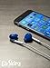 EarSkinz EarPod Covers (ES2) - Blue - for Apple iPhone 7 / 6S / 6 / 5S / 5SE / 5C / 5