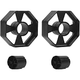 Tape Dispenser Replacement Core Set, 1" and 3" Plastic Tape Roll Inserts | Dual 2 Pack Durable Inserts, Black Desktop Tape Dispenser Core Replacement Spare Parts for Shipping Shop Office School