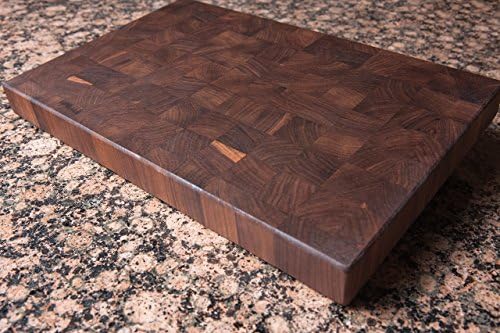 Chopping Blox Walnut End Grain Handmade Wood Cutting Board Large - SPECIAL OFFER (TRXM)