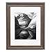 11x14 Frame Matted for 8x10 - Brown Picture Frames by EcoHome