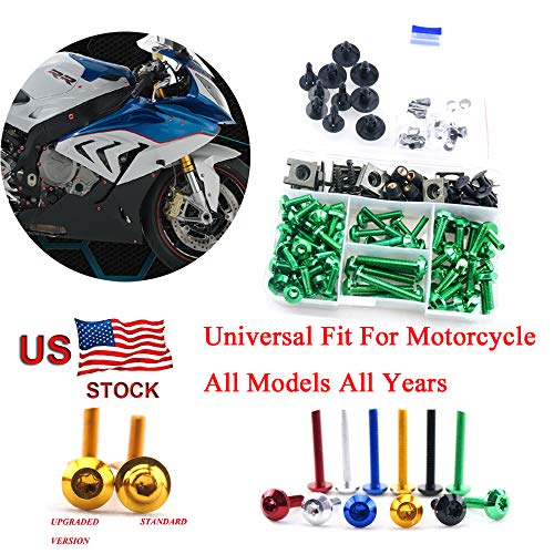 Complete Bolt Motorcycle Fairings Clips Kits for Kawasaki Ninja ZX6R 2007 2008 - Thumbnail 5