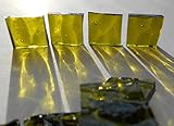 FortySevenGems 100 Pieces Stained Glass Mosaic Tiles 1/2-Inch Olive Green Glass Textured