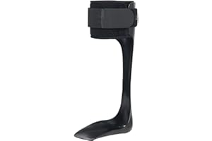 Komzer AFO Drop Foot Brace, Medical Ankle Foot Orthosis, Lightweight Foot Support Stabilizer, Drop Foot Postural Correction Brace for Men and Women (M-Right)