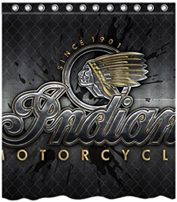 Fantasy Indian Motorcycles Logo Custom Personalized Home Fashion Waterproof Shower Curtain 60 "X72" - Bathroom Decor