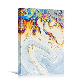 signwin Canvas Wall Art Liquid Abstract Colorful Decorative...