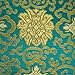 Red Blossom Jewelry Roll Clutch Large - Silk Brocade (Lotus Marine)