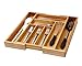 YBM Home & Kitchen Expandable 6-compartment Kitchen Utensil, Flatware, Cutlery Drawer Organizer Tray Size 18