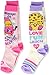 Shopkins girls Shopkins 2 Pack Knee High Socks, Pink Medley, Shoe Size 3-8 US