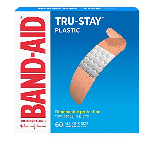 BAND-AID Plastic Strips All One Size 60 Each (Pack of 5)