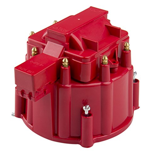 Big-Autopart Distributor Cap and Rotor Kit for Ford 302 Chevy 350 GM HEI Replacement SBC BBC, Red
