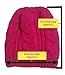 Always Eleven Vibrant Color Satin Lined Knit Beanie Hat (Pink)