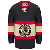 Chicago Blackhawks CCM Reebok NHL Vintage Premier Black Jersey
