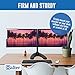 Halter Double Monitor Stand for Desk, Freestanding Dual Monitor Setup, VESA Monitor Stand, Adjustable Monitor Arms for 2 Monitors, Screen Size from 17, 24, 27, and 32 Inch Curved or Flat Screen, Black