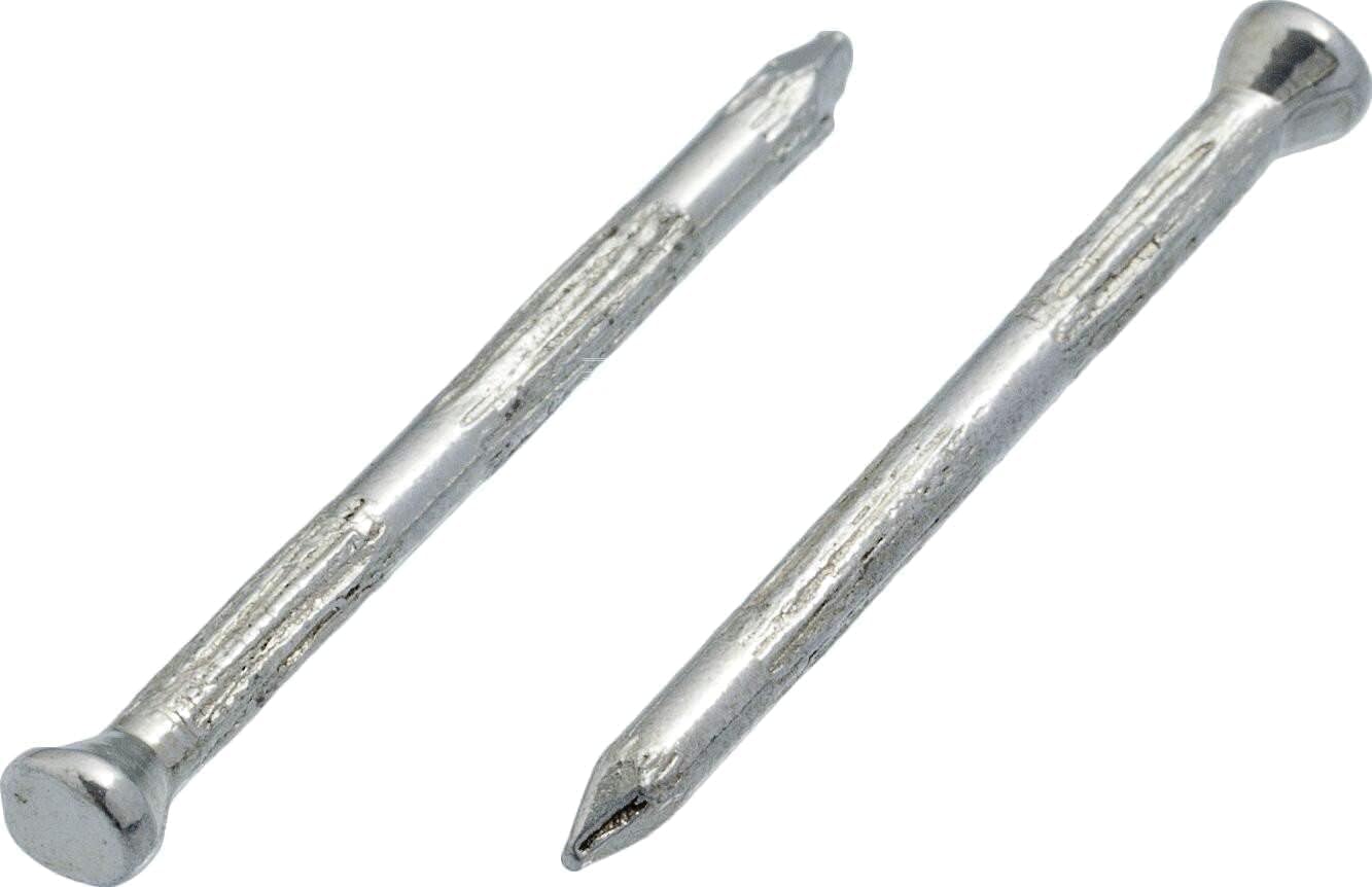 3.4mm x 40mm Concrete Rolled Masonry Nail Finishing Steel Nails Hardened Ribbed Hardware Pins (Pack of 100) N13EF