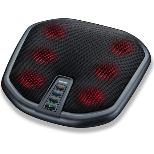 Beurer FM 70 Shiatsu Fuss- und Rueckenmassagegeraet, wohltuende Massage mit zuschaltbarer Waermefunktion zur Linderung von Verspannungen, angenehmes Material, mit Abschaltautomatik