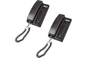 PANDAAR Intercoms Wireless for Home, Hands-Free Home Wireless Intercom Systems, 3280ft Long Range Intercom System for Business Office Cordless Phones Intercoms (2 Pack,Black)
