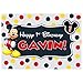 Mickey Mouse Birthday Banner Personalized Party Backdrop Decoration
