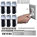 Child Safety Bundle W/ METAL Anti-Tip TV/Furniture Straps (6Pack) and 24 Outlet Plug Covers
