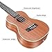 UKELE Soprano Ukelele 21 Inch Ukulele Professional Wooden Beginner Instrument Small Hawaiian Guitar with Gig Bag for Starter