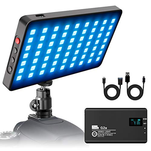 RGB Video Light, Pixel Led On Camera Pocket Light with Builtin 4000mAh
