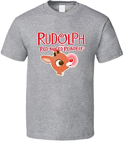Rudolph The Red Nose Reindeer Christmas Special Distressed Shirt XL Sport Grey