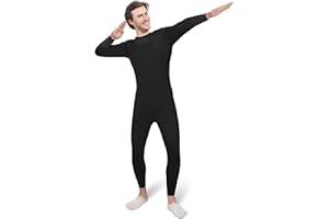 Foaincore Halloween Full Unisex Bodysuit Spandex Zentai Stretch Costume Cosplay Disappearing Skin Suit for Adult Women Men