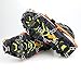 Vdealen 2 PCS 12 Teeth Claws Crampons Non-slip Shoes Cover With Stainless Steel Chain Outdoor Ski Ice Snow Hiking Climbing Dig Into Variety Types Of Terrain Ice, Packed Snow, Wet Rocks, Concrete, and Scree