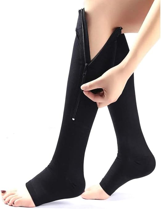 Plus Size Ailaka Medical Zipper Compression Calf Socks 2030 mmHg for Plus Size Ailaka Medical Zipper Compression Calf Socks 2030 mmHg for