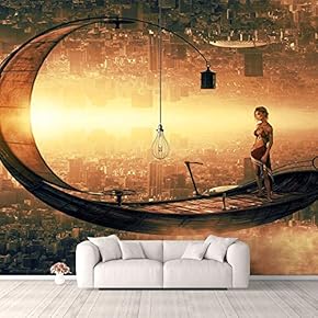 Wall Murals for Bedroom Fantasy View Mystery Collage Removable Wallpaper Peel and Stick Wall Stickers - 66x96 inches