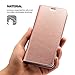 Xoomz Galaxy S9 Plus Wallet Case, Vegan Leather Folio Flip Cover with Kickstand and Credit Card Slots for Samsung S9 Plus (2018) 6.2 Inch(Rose Gold)