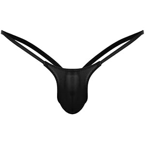 Lingerie for Men Enhancing Pouch G String Thongs Low Rise Seamless | Lightweight Dual Straps Pure Color Bachelor Party Pantie