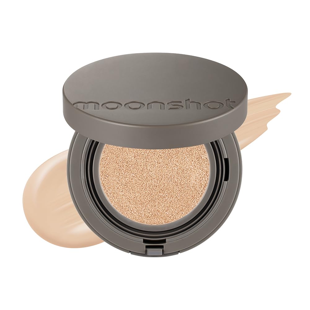 Photo 1 of **USED** MOONSHOT KOREA Matte Fit Cushion Foundation - Full Coverage, Breathable Makeup for Face, Long Lasting, Lightweight K-BEAUTY (21N Cosmic Vanilla)