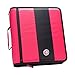 Case-it Classic Zipper Binder | 2-Inch O-Rings, 350 Sheet Capacity, Multiple Storage Pockets & Shoulder Strap | School & Office Organizer | D-251 Neon Pink