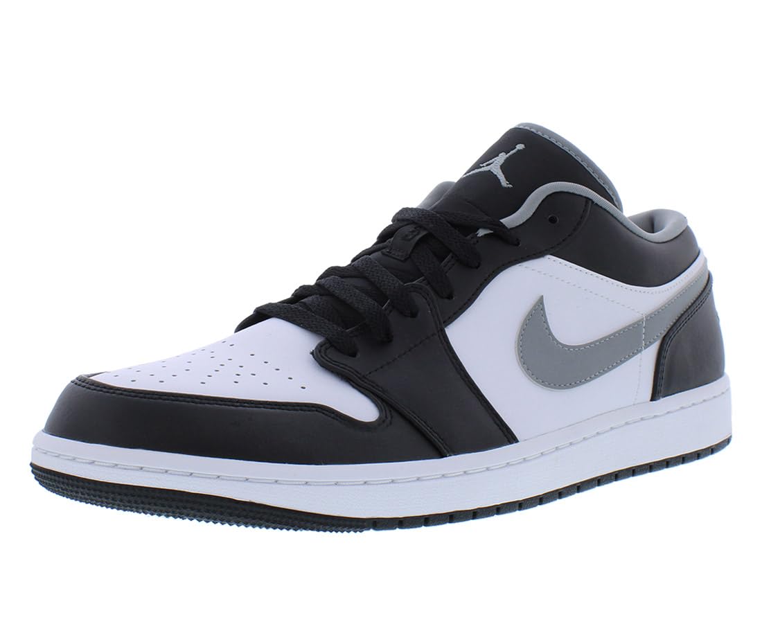 aj1 low black white particle grey