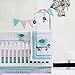 Pam Grace Creations 6 Piece Lovebirds Crib Bedding Set, Purple