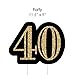 Big Dot of Happiness Adult 40th Birthday - Gold Lawn Decorations - Outdoor Birthday Party Yard Decorations - 10 Piece