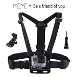 Meme Chest Mount Harness for Gopro Hero Cameras, Suitable for Mountain Biking/Skiing/Snowboarding and Other Outdoor Sports