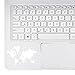 StickAny Palm Series Detailed Earth Sticker for MacBook Pro, Chromebook, and Laptops (White)
