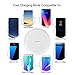 LG V30/ iPhone X/ 8 Plus / 8 Wireless Charger Pad with Matting Surface, Bbtops Fast Qi Wireless Charging Stand Pad for Samsung Galaxy Note 8/ S8 plus/ S8 / S7 and other Qi-enabled Device-White