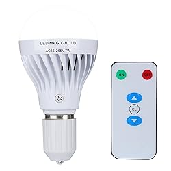 BSOD Rechargeable Light Bulbs with Remote, Battery
