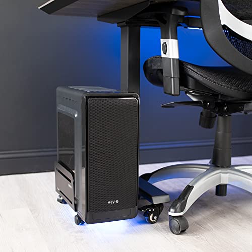 VIVO Computer Tower Desktop ATXCase, CPU Steel Rolling Stand, 4.7 to 8